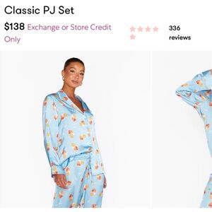 Floral Blue Women's Pajama Set